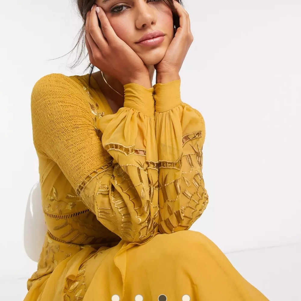 ASOS DESIGN-Embroidered Soft Tiered Maxi Dress